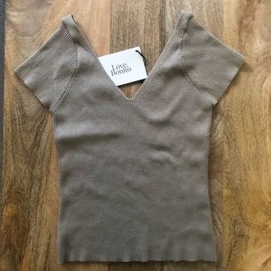Fitted knit top | new with tags